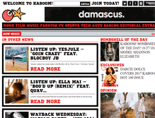 Tablet Screenshot of kaboom-magazine.com